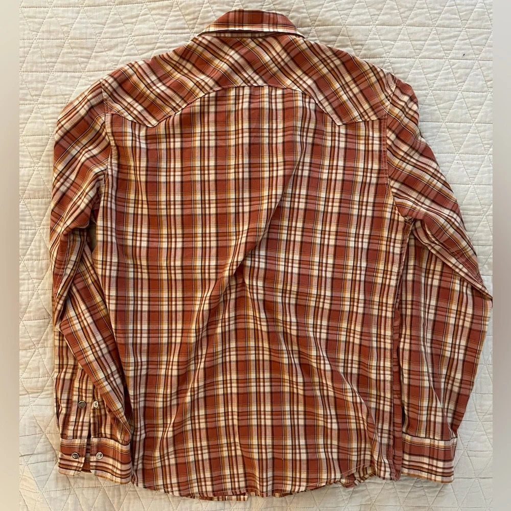 Levi's Vintage Snap Front Patch Pocket Western‎ Cut Chores Shirt Size M
